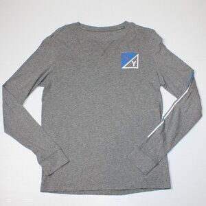 Aéropostale Young Men's NY Gray Long Sleeve Regular Fit Top Shirt size Small